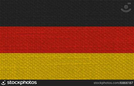 German Flag of Germany with fabric texture. the German national flag of Germany, Europe with fabric texture
