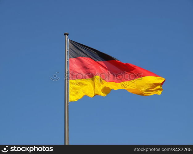 German flag. The national German flag of Germany (DE)