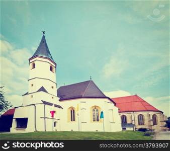 Germany Church in Altotting, Retro Effect