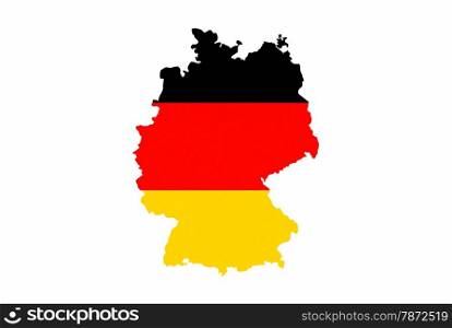 germany country national flag map shape illustration