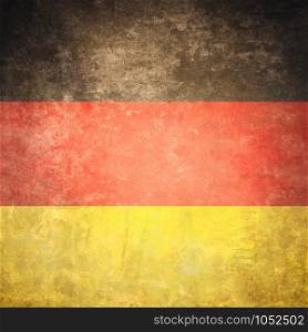 Germany flag with old texture grunge and vintage