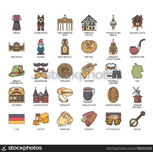 Germany Symbol, Thin Line and Pixel Perfect Icons
