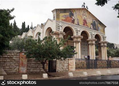 Gethsemane church in Jerusalem, Israel