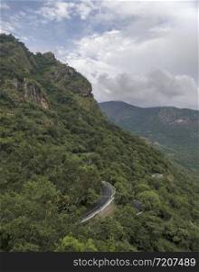 Ghat at Anaimalai or Anamala Hills, also known as the Elephant Mountains, Western Ghats, India