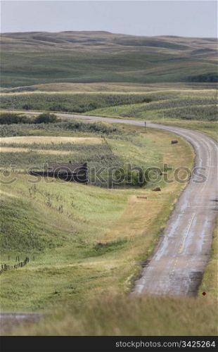 Ghost Town Galilee Saskatchewan Summer Time Road