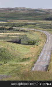 Ghost Town Galilee Saskatchewan Summer Time Road