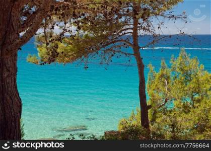 Gialos beach on Kefalonia island at Greece