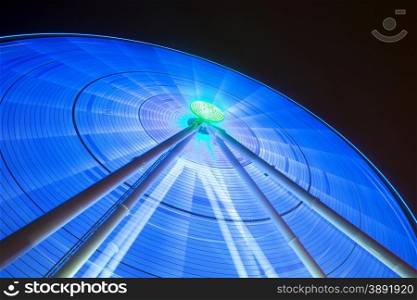 Giant Blue Wheel