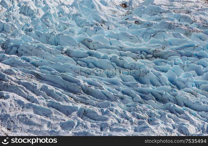 Giant Glacier in Alaska , USA