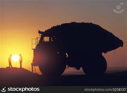 Giant Truck at Sunset