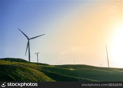 Giant Wind Turbine in Unites States of America. Wind Turbine