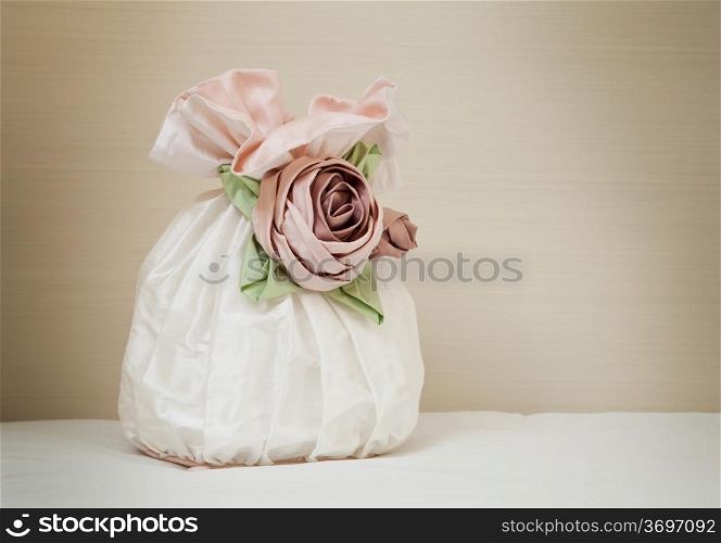 Gift bag with flower decoration
