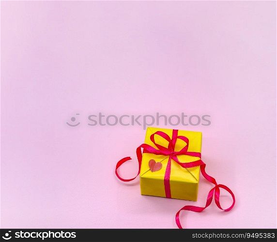 Gift Box. Holiday Gift. Gift wrapping. Box with festive bow.. Box with festive bow. Gift Box. Holiday Gift. Gift wrapping.