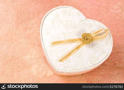 Gift box in heart pattern