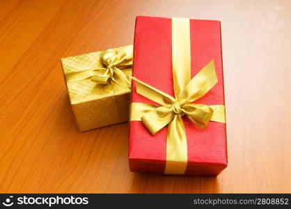 Gift box isolated on the white background