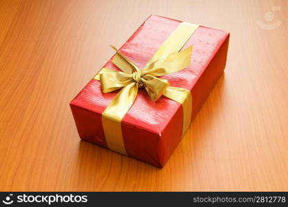 Gift box isolated on the white background