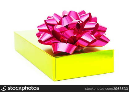 Gift box isolated on the white background