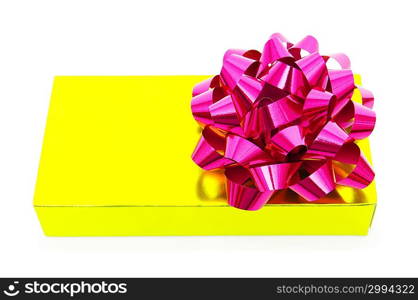 Gift box isolated on the white background