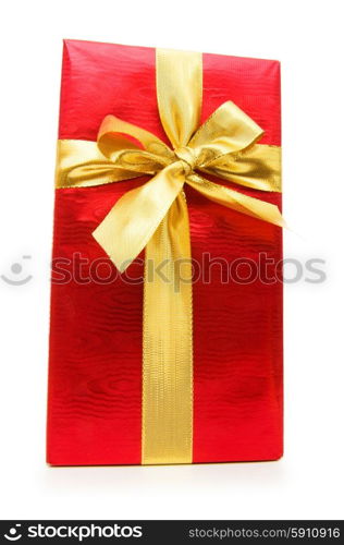 Gift box isolated on the white background