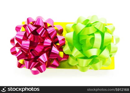 Gift box isolated on the white background