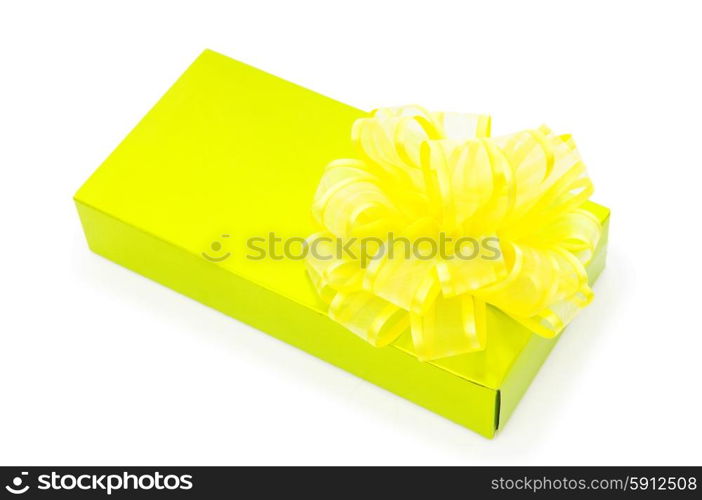 Gift box isolated on the white background