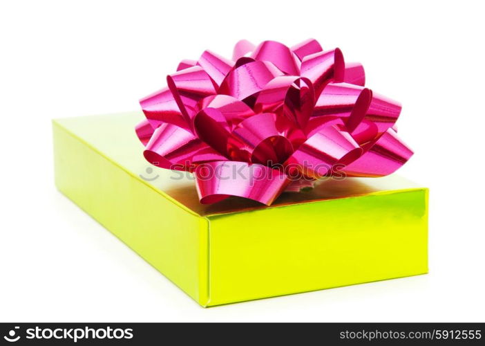 Gift box isolated on the white background