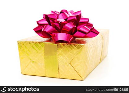 Gift box isolated on the white background