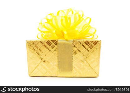 Gift box isolated on the white background