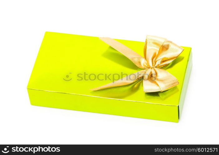 Gift box isolated on the white background