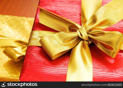 Gift box isolated on the white background