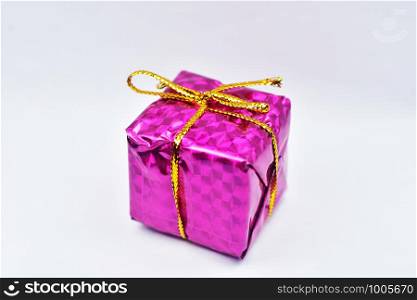 Gift box Merry Christmas Happy New Year concept 2019-2020