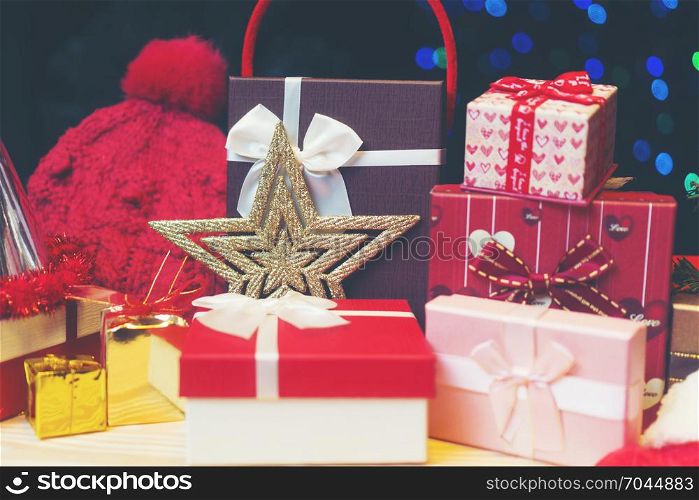 gift box present for Christmas and New year