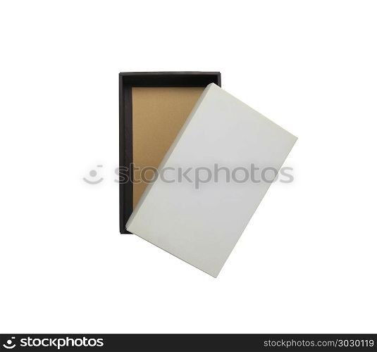 Gift box to open the lid in empty.. Gift box to open the lid in empty isolated on white background and have clipping paths.