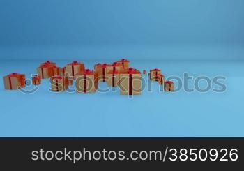 Gift Boxes, Holiday Background with Alpha