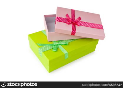 Gift boxes in celebration concept