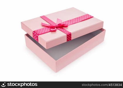 Gift boxes isolated on the white