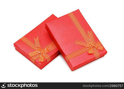 Gift boxes isolated on the white background