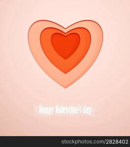 gift card for Valentine&acute;s day. 3d render