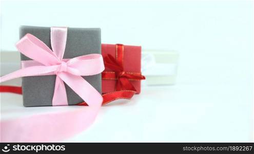 Gift wrapping. Isolated on white. Place for your text. Copy space.. Gift wrapping. Isolated on white. Place for your text.