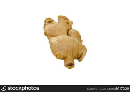 ginger isolated on the white background.