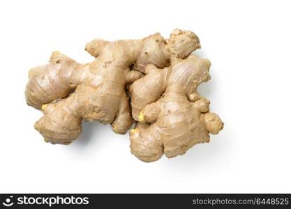 ginger root isolated on white