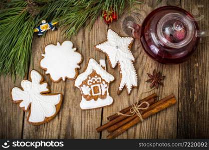 Gingerbread for Christmas and New Year. Studio Photo. Gingerbread for Christmas and New Year