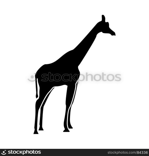 Giraffe it is black icon . Simple style .. Giraffe it is black icon .