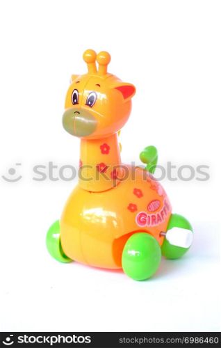 Giraffes toy children wind up made of plastic cute colorful