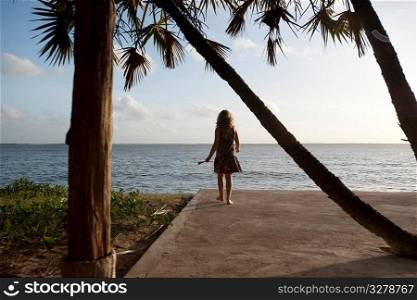 Girl at Manda Bay Resort