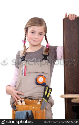 Girl carpenter