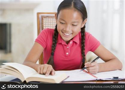 Girl Doing Her Homework