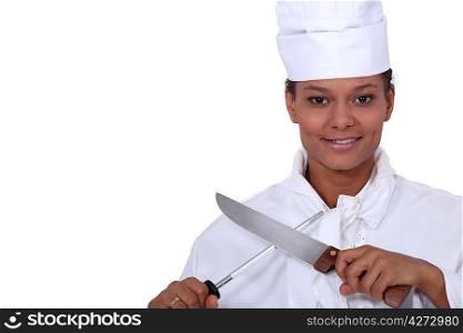 girl dressed as a cook