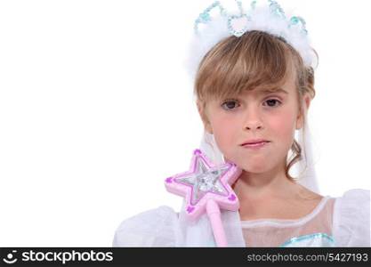 Girl dressed as princess