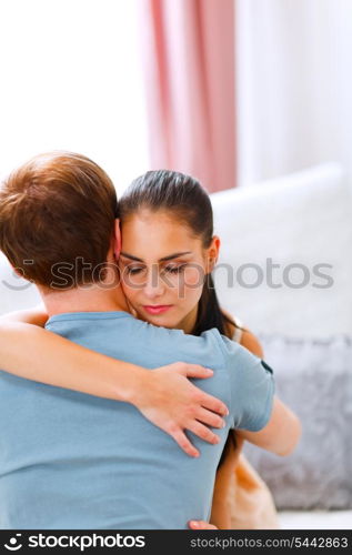 Girl hugging her boyfriend&#xA;